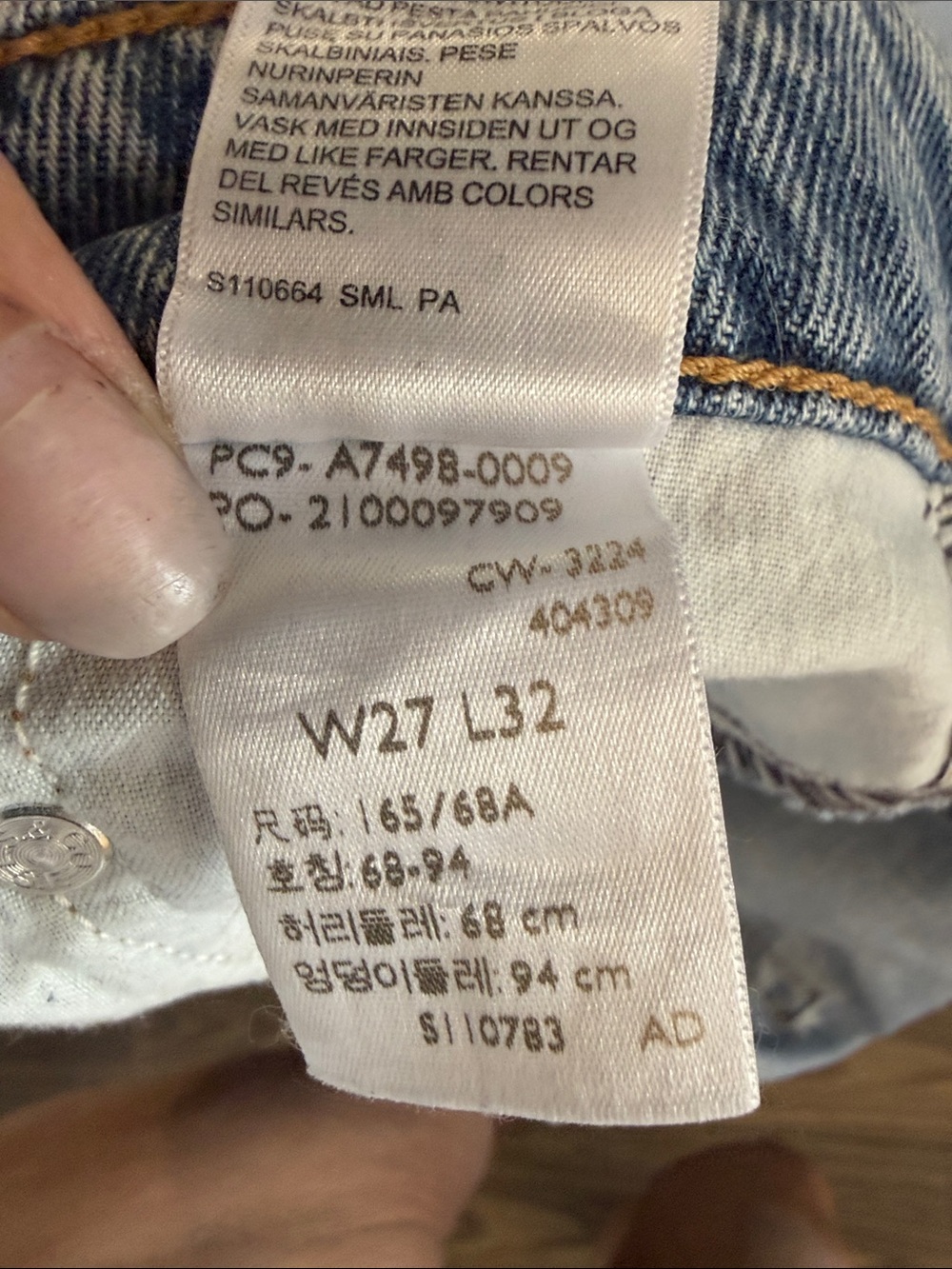 Levi’s Superlow Light Blue Distressed Women’s Jeans size 27 - Picture 7 of 12